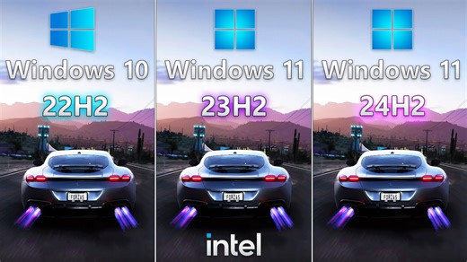 Windows 11 24H2 vs Windows 11 23H2 vs Windows 10 22H2 - on Intel CPU