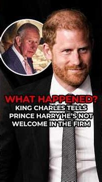 WHAT HAPPENED? King Charles SHUTS DOWN a Prince Harry royal return