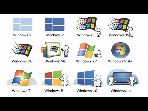 Every Windows Version Explained in 20 Minutes – From 1.0 to 11!