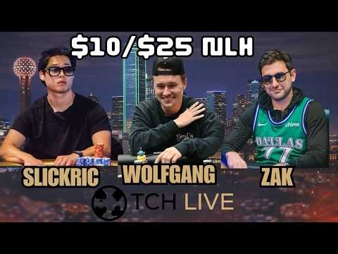 LIVE POKER | $10/$25 No Limit Hold'em Cash Game | TCHLIVE Dallas