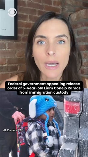 The federal government may try to send 5-year-old Liam Conejo Ramos back to immigration detention, after the Justice Department filed an appeal on Wednesday challenging a January ruling that freed the child and his father, Adrian Conejo Arias from a detention facility in Minneapolis.A Department of Homeland Security spokesperson tells CBS News that Liam and his father "received full due process and were issued a final order of removal on February 19." They added that the Trump administration "wi