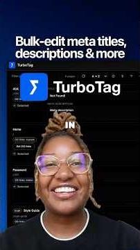 Bulk Edit Webflow Pages with TurboTag