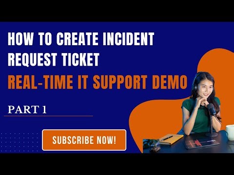 Incident Request Practical Demo | How to Create Incident Ticket in ITSM | IT Support Tutorial