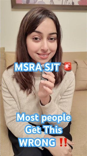 MSRA SJT Tip 🚨 | How to Pick the BEST Answer Fast #shorts #msra #exam #relatable #tips #uk #exams