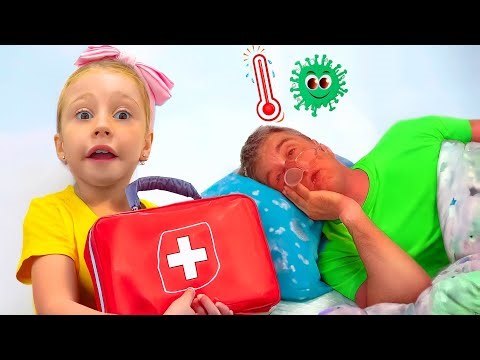 ¿Qué Le Pasó a Papá? Nastya y el Juego del Doctor para Niños