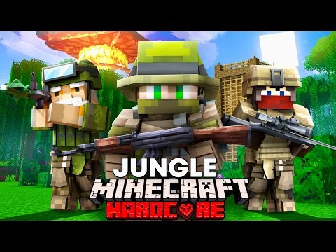 100 Players Simulate JUNGLE WARFARE in Minecraft