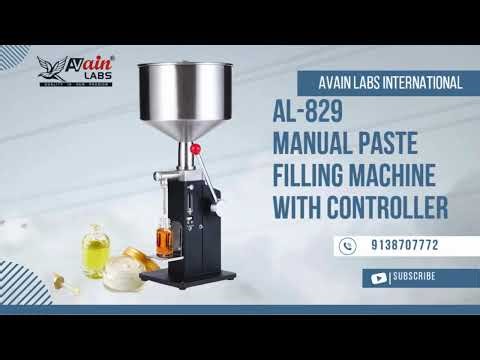 AVAIN LABS AL-829 Manual Paste Filling Machine with Controller | Demo & Working