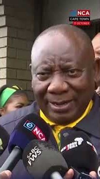 Ramaphosa confident ahead of November 4 polls