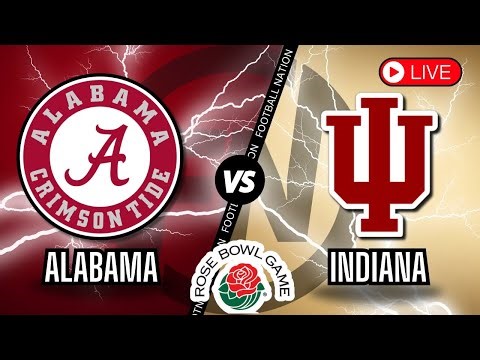 Alabama Crimson Tide vs Indiana Hoosiers - Rose Bowl - Live Stream Color Radio Broadcast