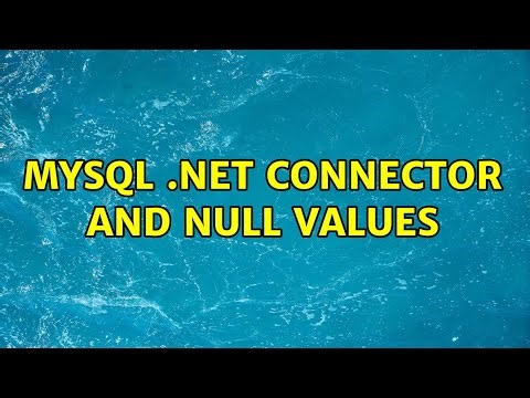 MySQL .NET Connector and Null Values