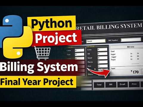 🧾Retail Billing System using Python Tkinter | Full Project Demo 🚀