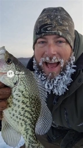 Cast Cray Outdoors on Instagram: "Catchin crappie in subzero temps #fishing #crappie"