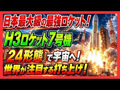 【世界が衝撃】日本最大級のH3ロケット7号機が最強「24W形態」で宇宙へ！新型補給機HTV-X初号機搭載、打ち上げ延期の理由とは？
