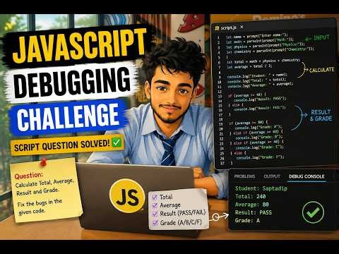 JavaScript Debugging Challenge 🔥 | Find & Fix Bugs | Beginner Problem Solving