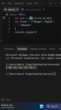 JavaScript Course 2026 | Lecture 39 | Arrays in JavaScript | Beginner to Advanced