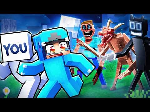 YOU Survive Every Horror Mob in Minecraft!