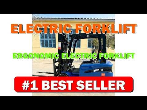 Electric Forklift Ergonomic Electric Forklift Industrial Forklift – LED Lights and Safe - B0GGBC93GW