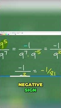 Master Exponent Rules Moving Powers & Simplifying Expressions! #math #maths #algebra #education