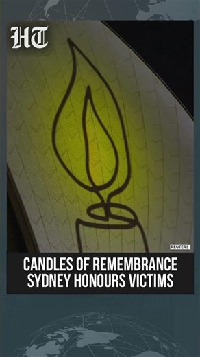 Sydney Pays Tribute as Opera House Displays Candle Projection for Bondi Victims | #shorts