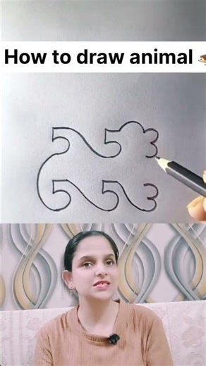 How to draw animal in easy way