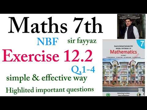 Maths class 7th | exercise 12.2 | Data Handling | ex 12.2 | Q 1-4 | NBF | unit 12 | Sir fayyaz