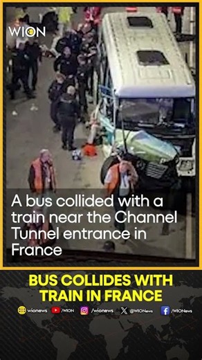Bus Collides With Train Near Channel Tunnel Entrance In France, 19 Injured | WION