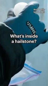 What’s inside a hailstone? #hailstorm #weather #atmosphere