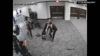 Prosecutors release new video showing moments before shooting at press dinner