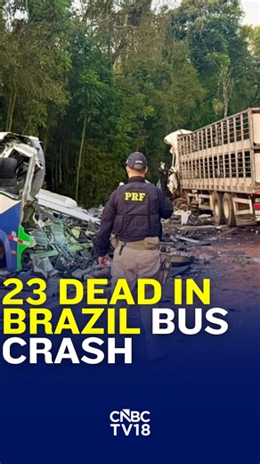 23 Killed In Brazil Bus-Truck Collision | Tragedy Strikes Parana Highway | N18G