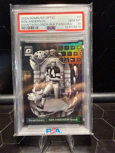 2024 Donruss Optic Ken Anderson #4 Downtown Legends Black Pandora 20/2