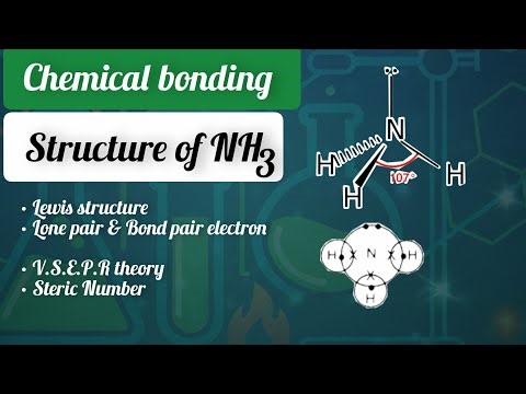 Chemical bonding | Structure of Ammonia | Hybridization| Lewis structure| Geometry 