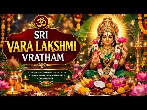 Sri Varalakshmi Vratam | Powerful Lakshmi Puja | Wealth, Prosperity & Blessings