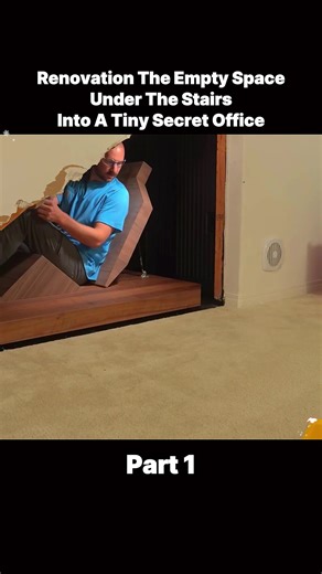 Transforming Under-Stairs Space Into a Secret Office