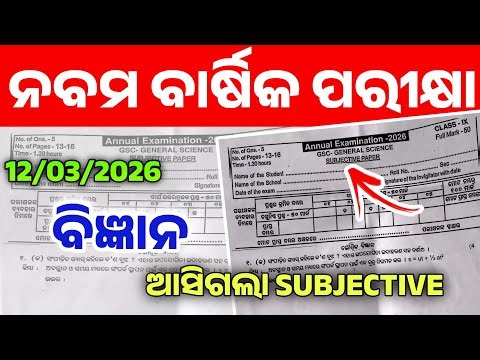 9th Class Annual Exam Science Subjective Question। Class 9 Annual Exam Science Subjective Question।