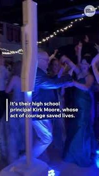 Watch students crown their principal prom king after heroic act