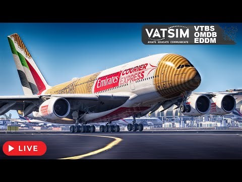 MSFS 2024 LIVE | Bangkok ✈ Dubai ✈ Munich | Emirates A380 | Full Flight