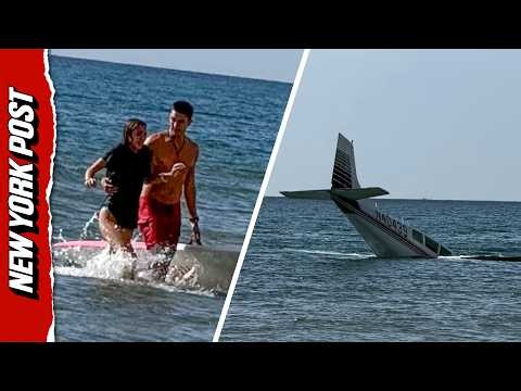 Pilot Rescued After Small Plane Crashes into Ocean Off Boca Raton