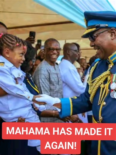 President John Mahama, once again, switched things up in style on Friday, January 30, stepping away from his usual corporate look to wear a full military ceremonial uniform at the Ghana Military Academy graduation. The Commander-in-Chief arrived at the ceremony dressed in the ceremonial uniform of the Ghana Air Force, complete with the proper accoutrements, commanding attention as graduating officer cadets marched on parade. Explaining his choice, President Mahama said the outfit was a deliberat