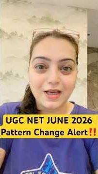 UGC NET JUNE 2026 Pattern Change Alert‼️| Dr.Heena #ugcnet #shortvideo #shorts #ugcnetpreparation