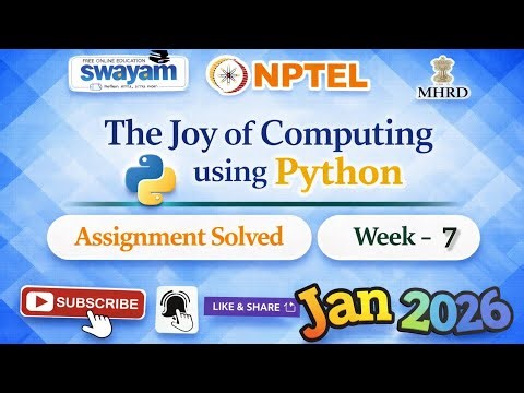 The Joy of Computing using Python Week 7 Assignment Answer#NPTELASSIGNMENTS#JOYOFCOMPUTING#2026jan