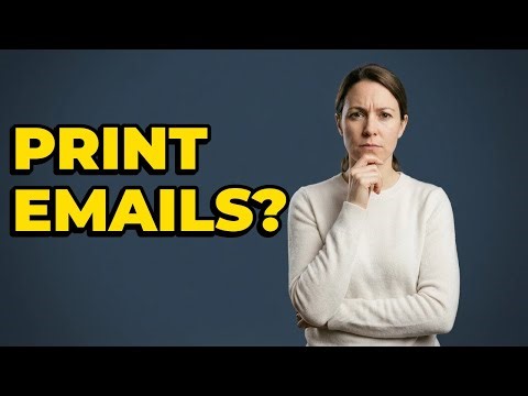 Can I Print An Email Message With My Browser?