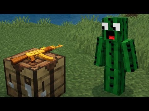 Minecraft’s Most Powerful Gun Mod! 🔫 #minecraft #gaming 