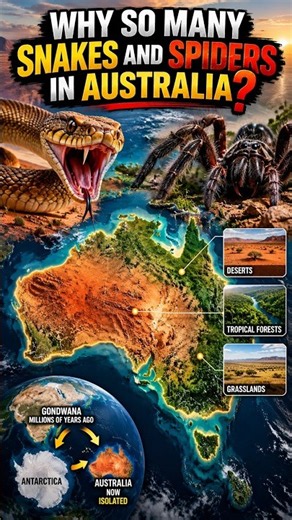Why Does Australia Have So Many DEADLY Animals? 🐍🕷️🇦🇺