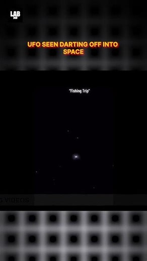 UFO Caught On Camera darting off into Space #trending #lab360 #alien #shorts
