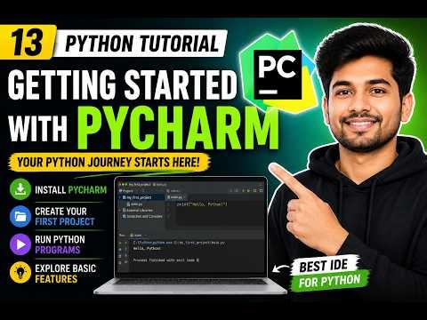 PyCharm Tutorial for Beginners | Getting Started with PyCharm IDE in Python