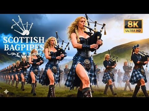 Epic Scottish Women with Bagpipes | Bagpipe Music | March of the Highlands and Celtic Spirit