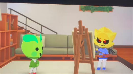 my sirius mii has been really getting along with my alien mii glorpius theyre so cute look at them