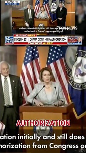 FLASHBACK: Pelosi backs Libya strikes without congressional approval #shorts #foxnews #democrats