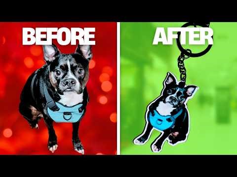 How to Make Custom Keychains with WeCreat Laser + Sublimation | Sell on Etsy