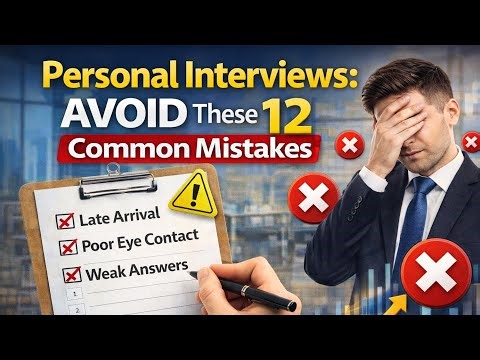 Personal Interviews: Avoid These 12 Common Mistakes